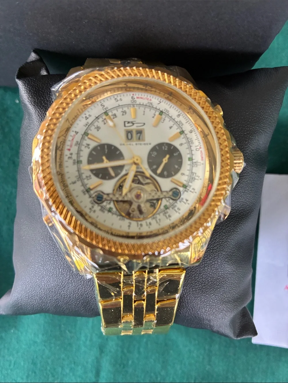 Daniel Steiger Men's Gold Chronograph Watch New in Box